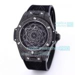 Swiss Replica Hublot Big Bang Sang Bleu II Watch Black Diamond Bezel